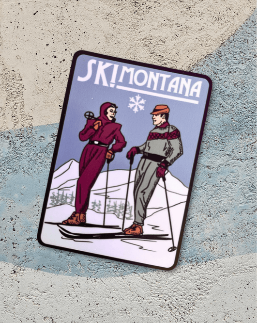 "Ski Couple" Sticker