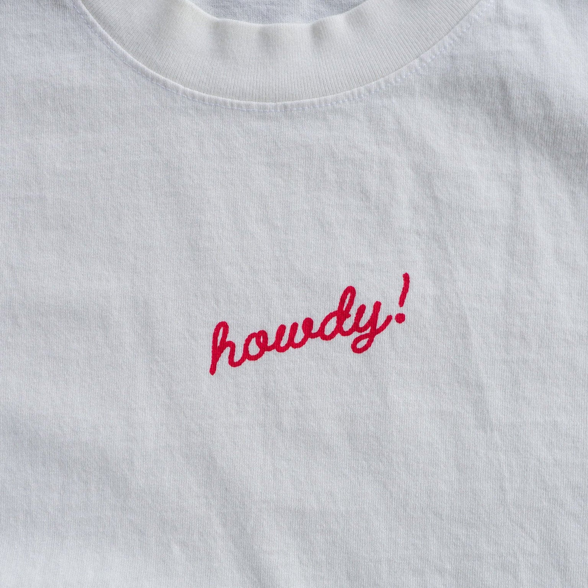 "Howdy!" Tee in Ivory