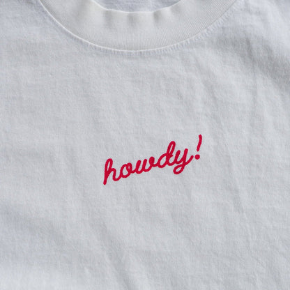 "Howdy!" Tee in Ivory