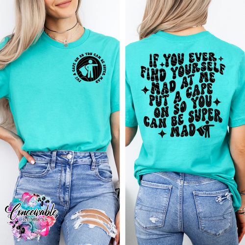 Super Mad Snarky Wavy Retro T-shirt