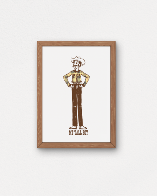 "Montana Tall Boy" Small Poster