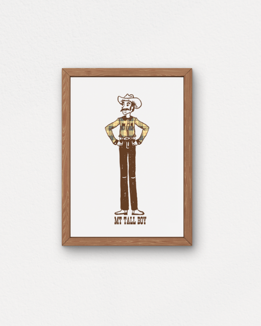 "Montana Tall Boy" Small Poster