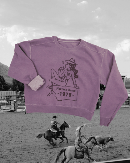 "Montana Rodeo" Crop Pullover