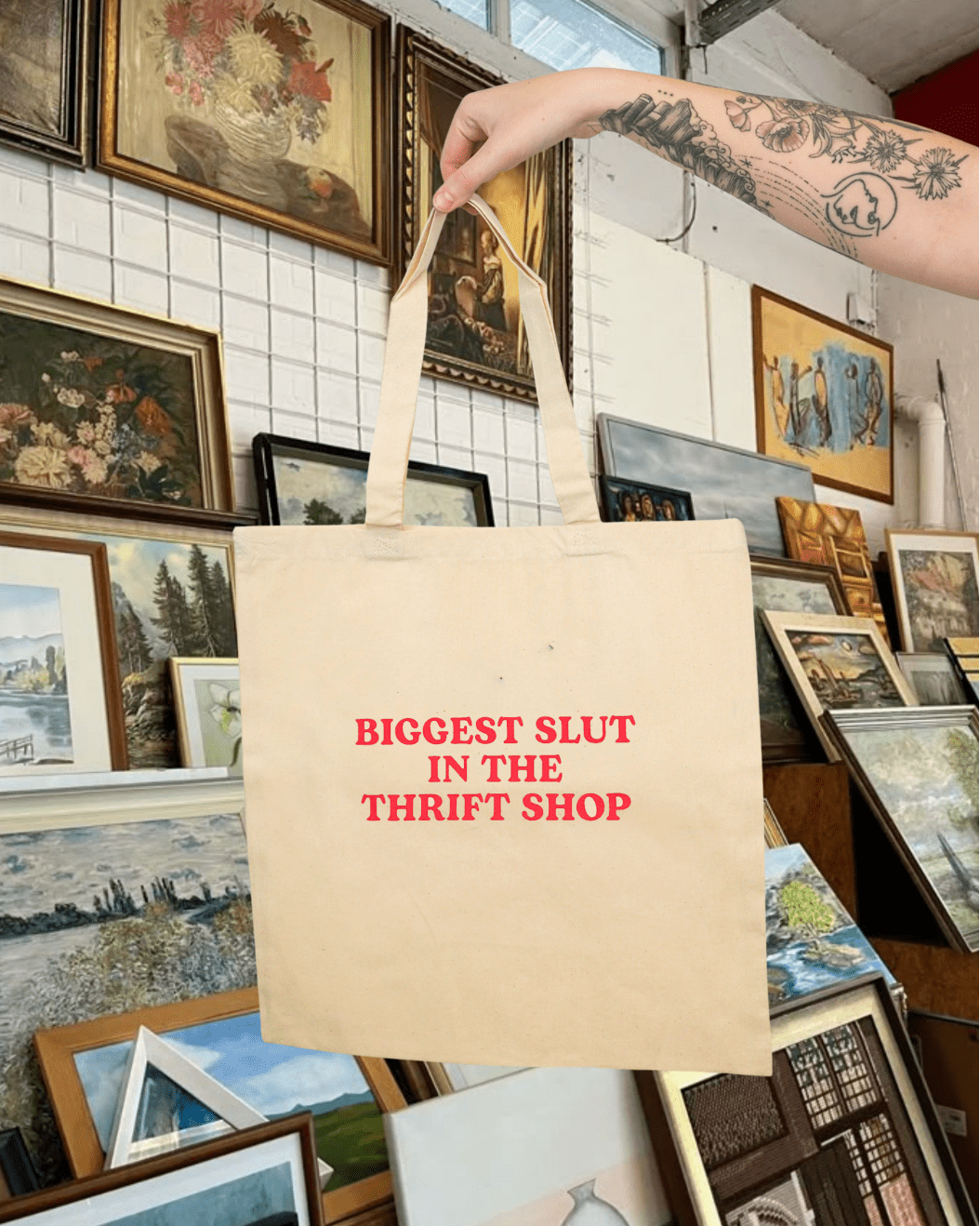 "Thrift Shop" Tote