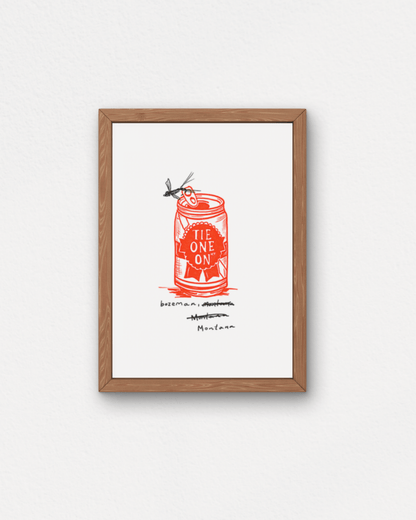 "Tie One On" Small Poster
