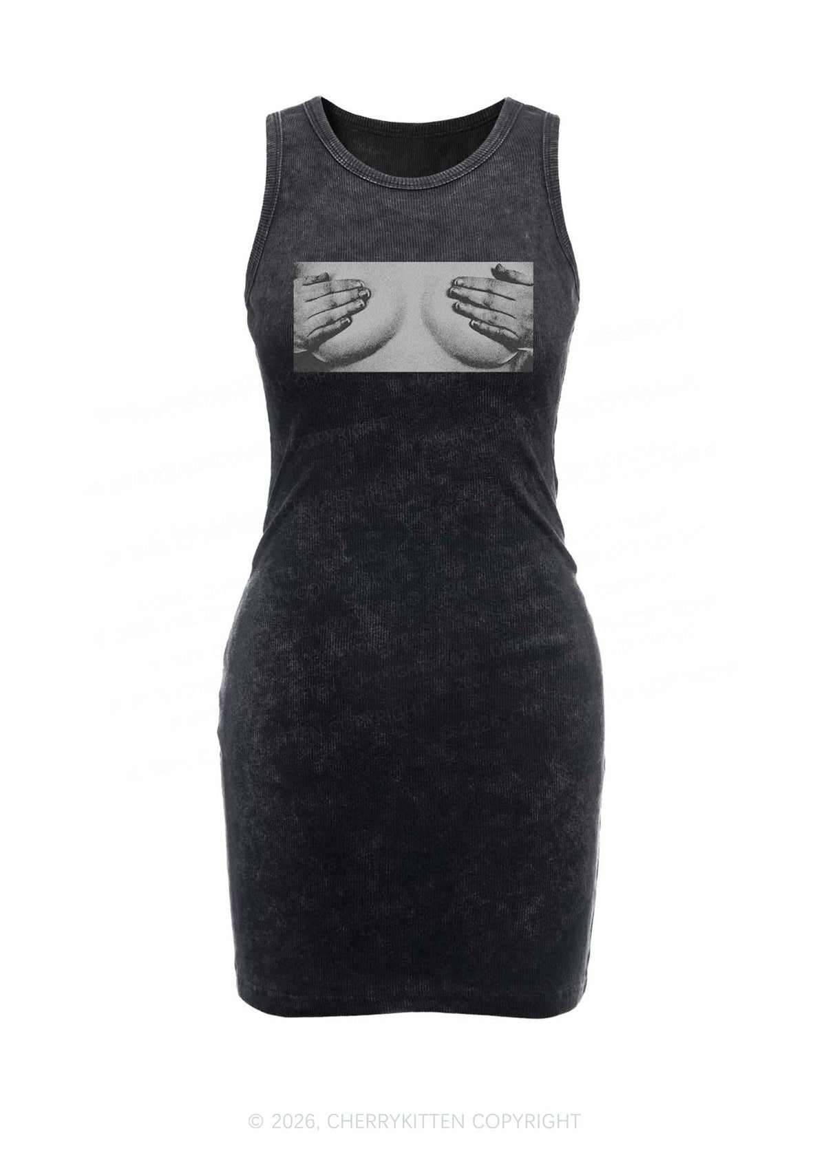 Touch Bxxbs Y2K Washed Tank Dress Cherrykitten