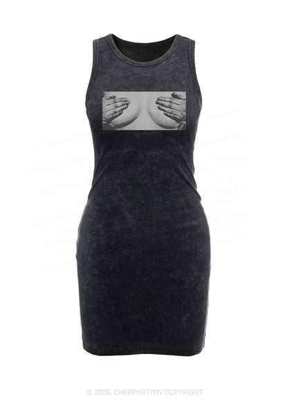Touch Bxxbs Y2K Washed Tank Dress Cherrykitten