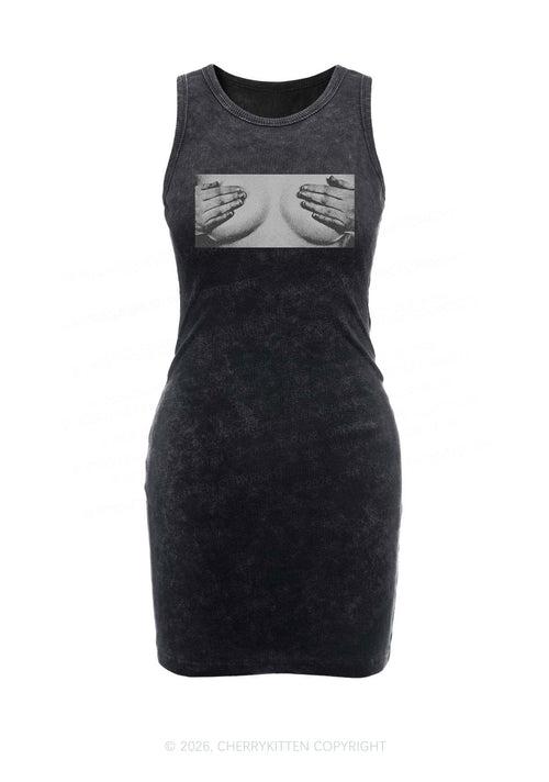 Touch Bxxbs Y2K Washed Tank Dress Cherrykitten