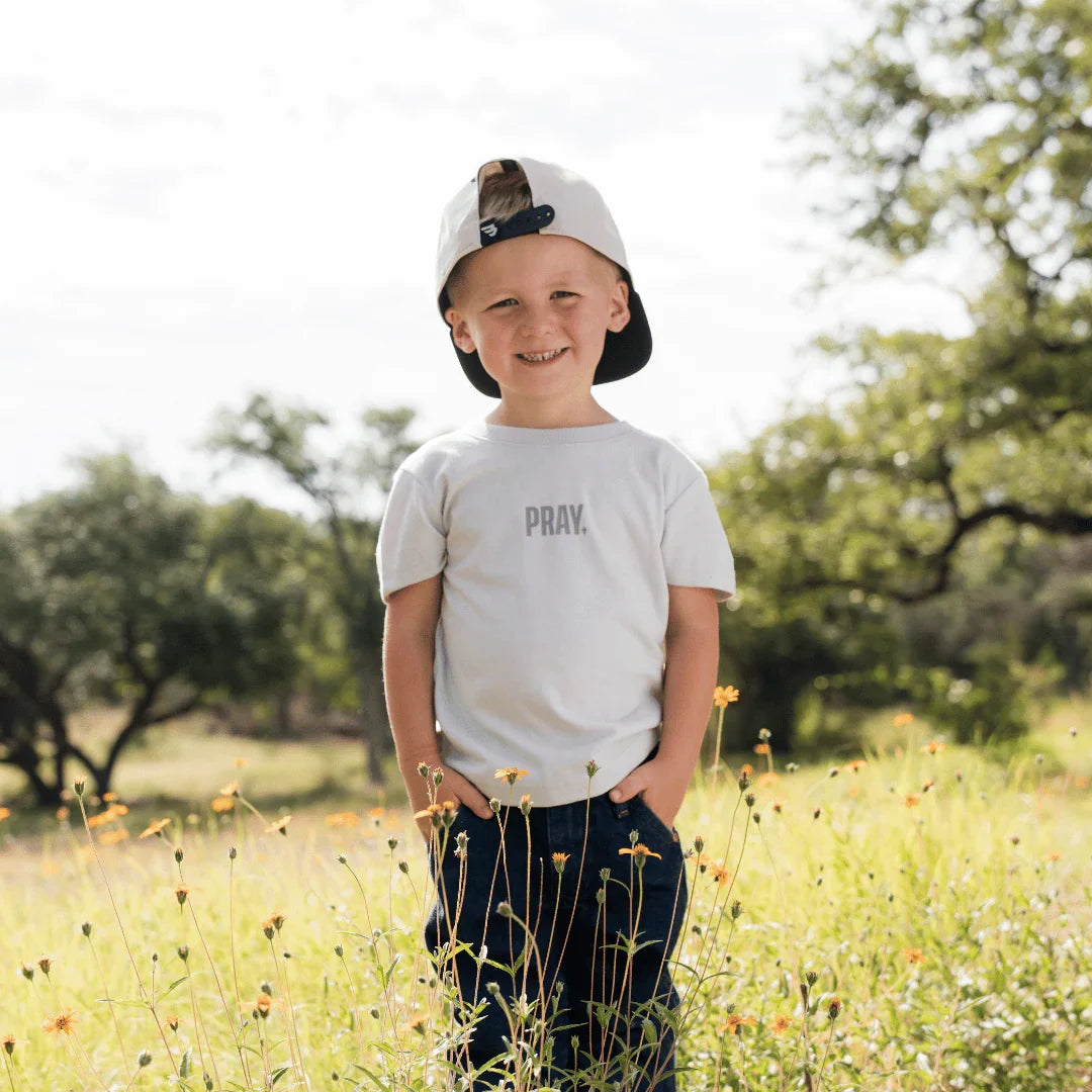 Burlebo - Youth Vintage Washed Tee - PRAY