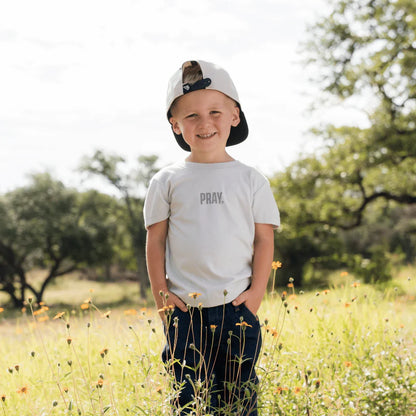 Burlebo - Youth Vintage Washed Tee - PRAY