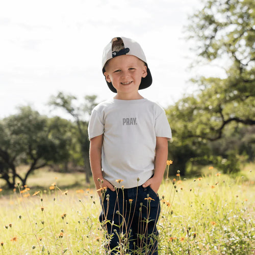 Burlebo - Youth Vintage Washed Tee - PRAY