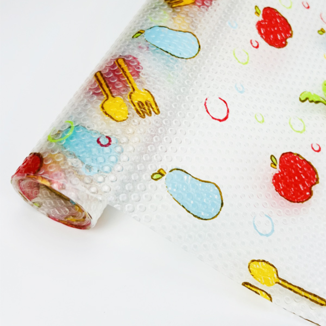 Anti-Slip Drawer and Fridge Mat - PVC Sheet Roll (45cm x 150cm) for Cabinets, Shelves, and Refrigerators