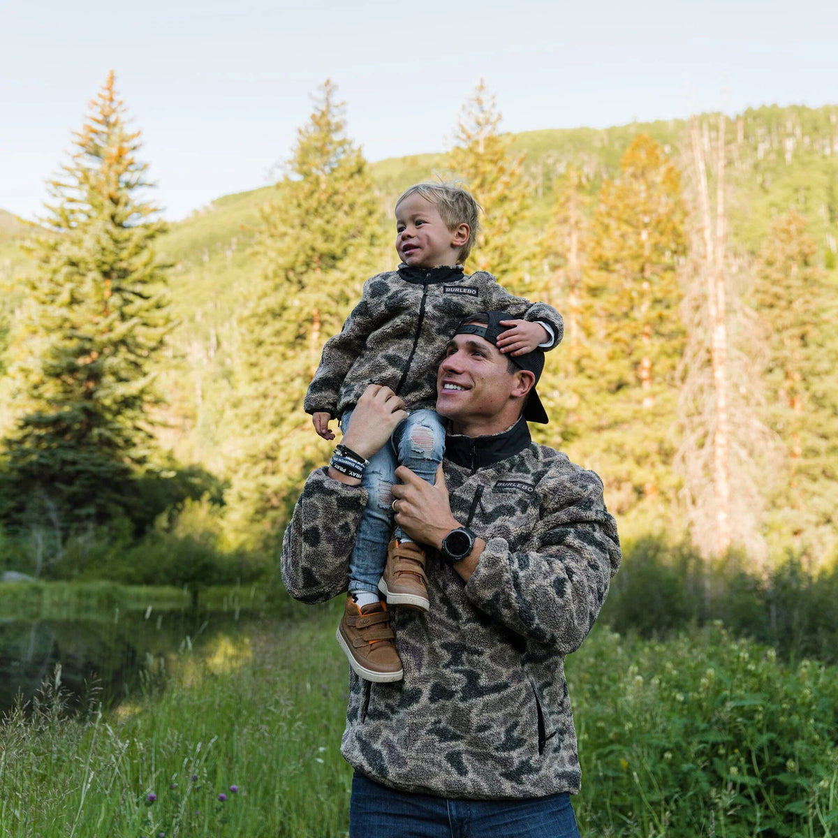 Burlebo: Sherpa - Quarter Zip - Rocky Mountain Camo