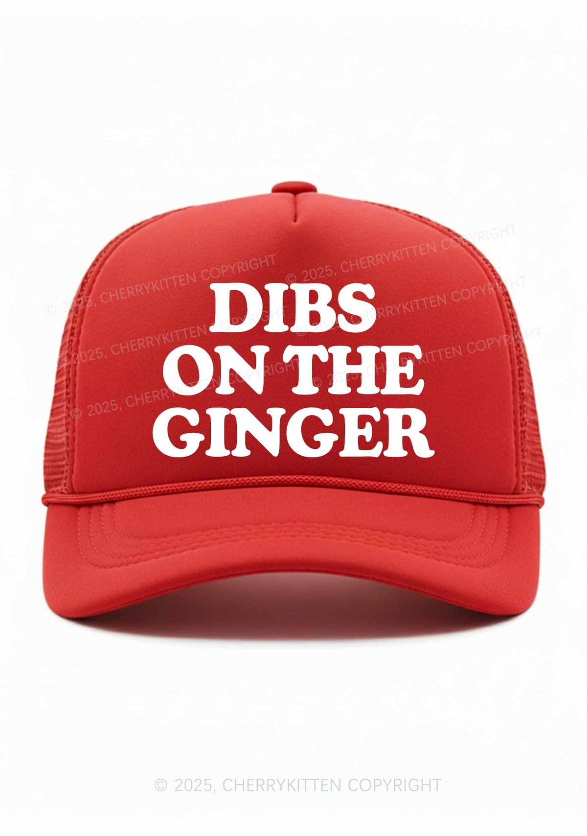 Dibs On The Ginger St Patricks Y2K Trucker Hat Cherrykitten