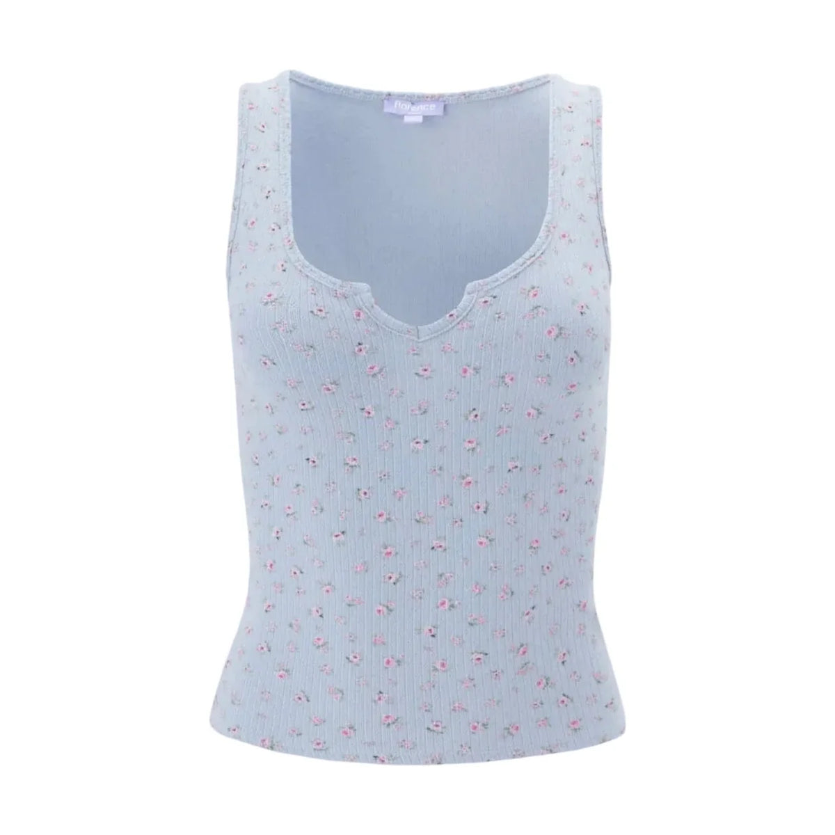 PRINTED TANK - PETIT JARDIN BLU