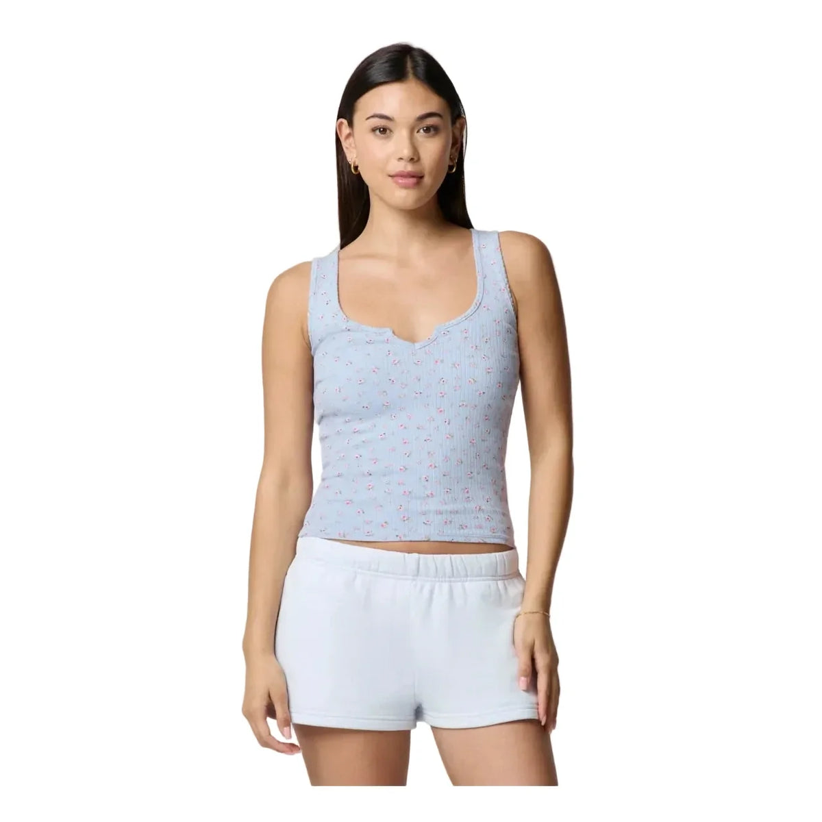 PRINTED TANK - PETIT JARDIN BLU