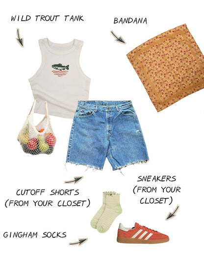 "Wild Trout" Crop Tank