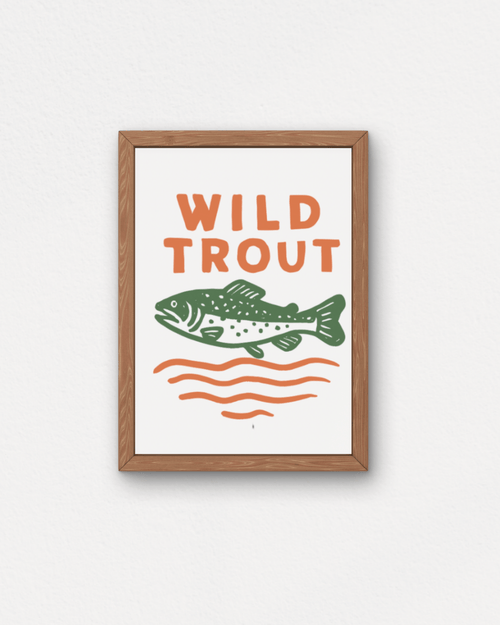 "Wild Trout" Small Poster