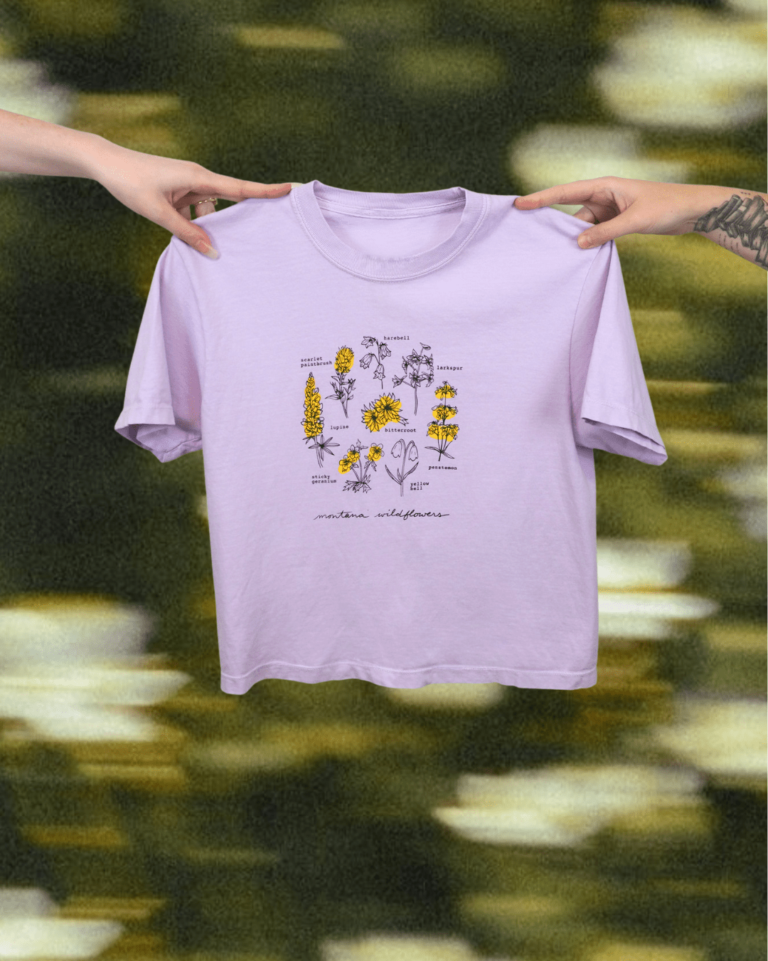 "Wildflowers" Crop Tee