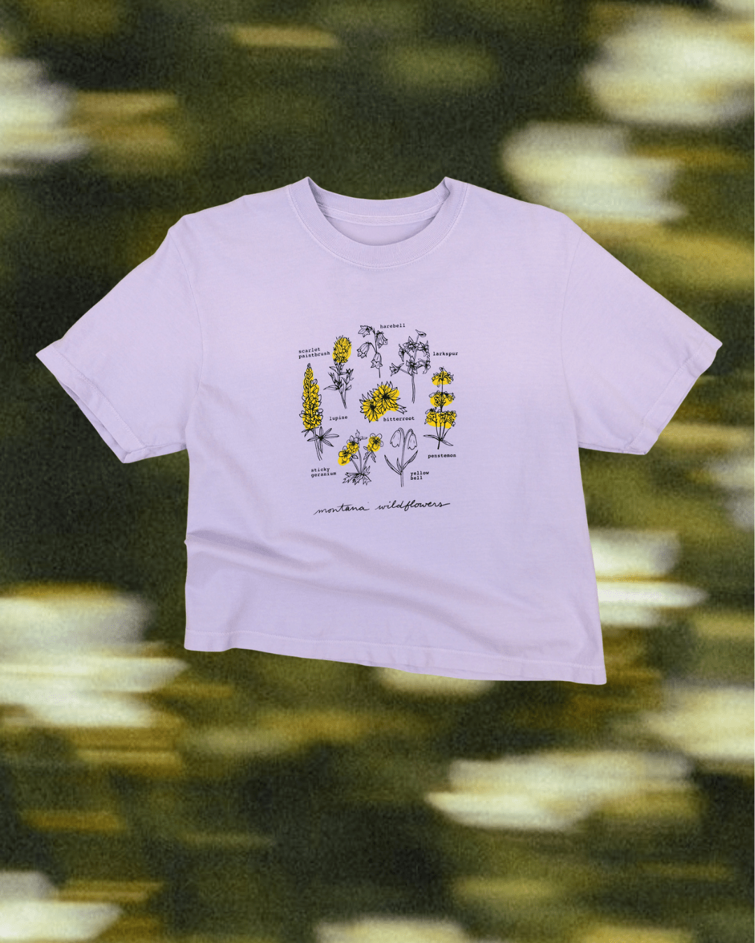 "Wildflowers" Crop Tee