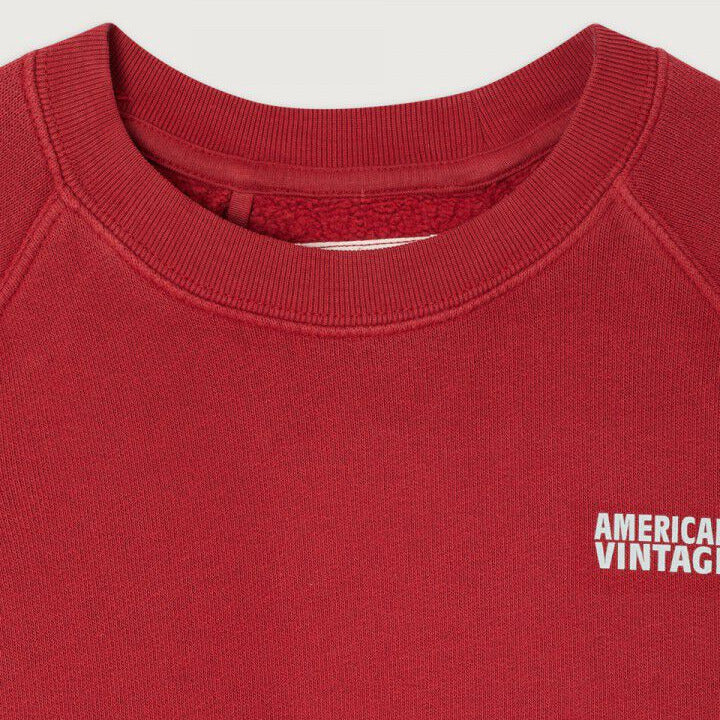 AMERICAN VINTAGE KIDS IZUBIRD SWEATSHIRT - VINTAGE CHERRY RED