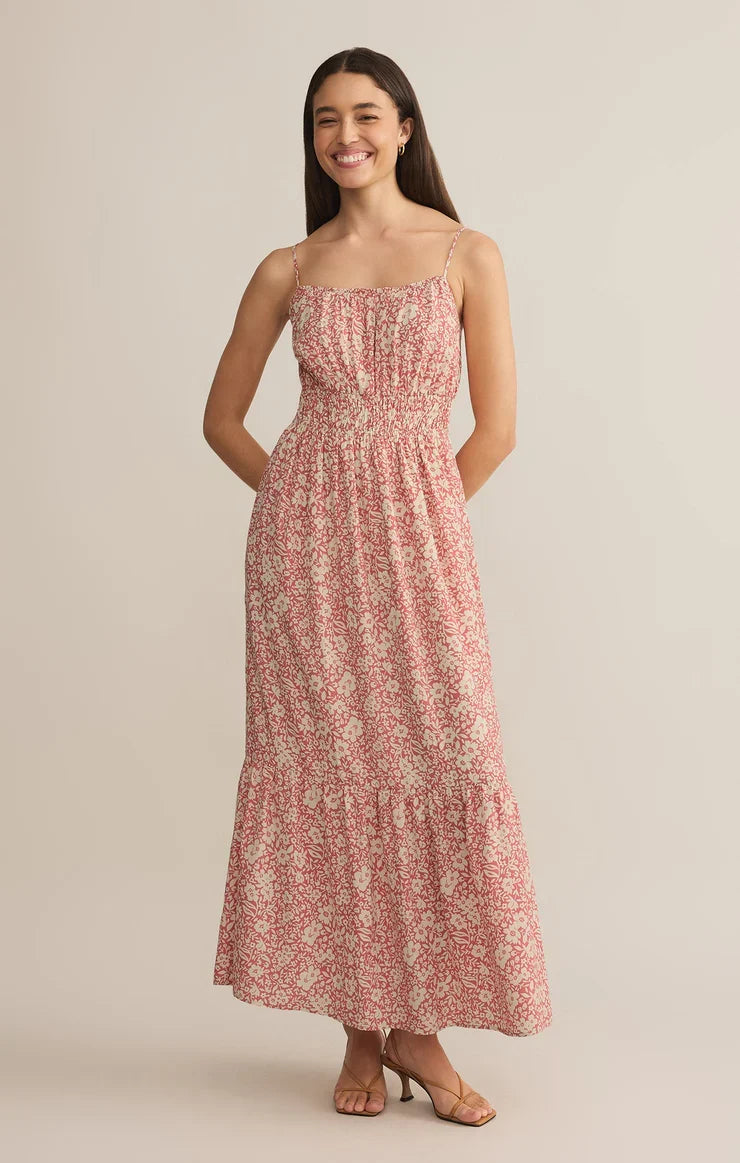 Toluca Ynez Floral Maxi Dress- Dusty Rose