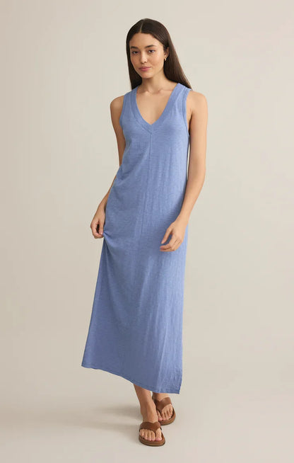 Palisades Midi Dress- Sky Blue