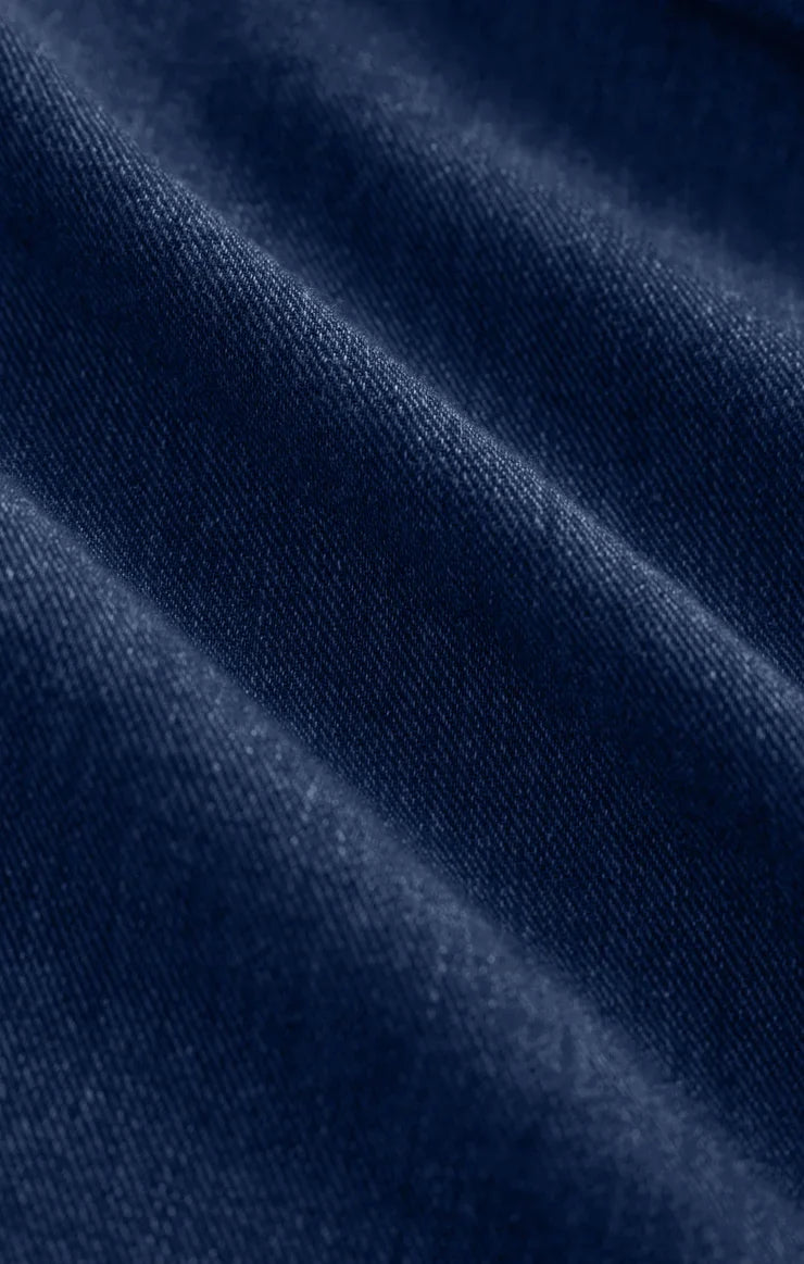 Shellbound Twill Dress- Twilight Blue