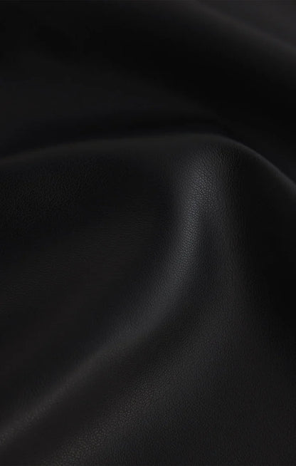 Allegra Vegan Leather Mini Skirt Black