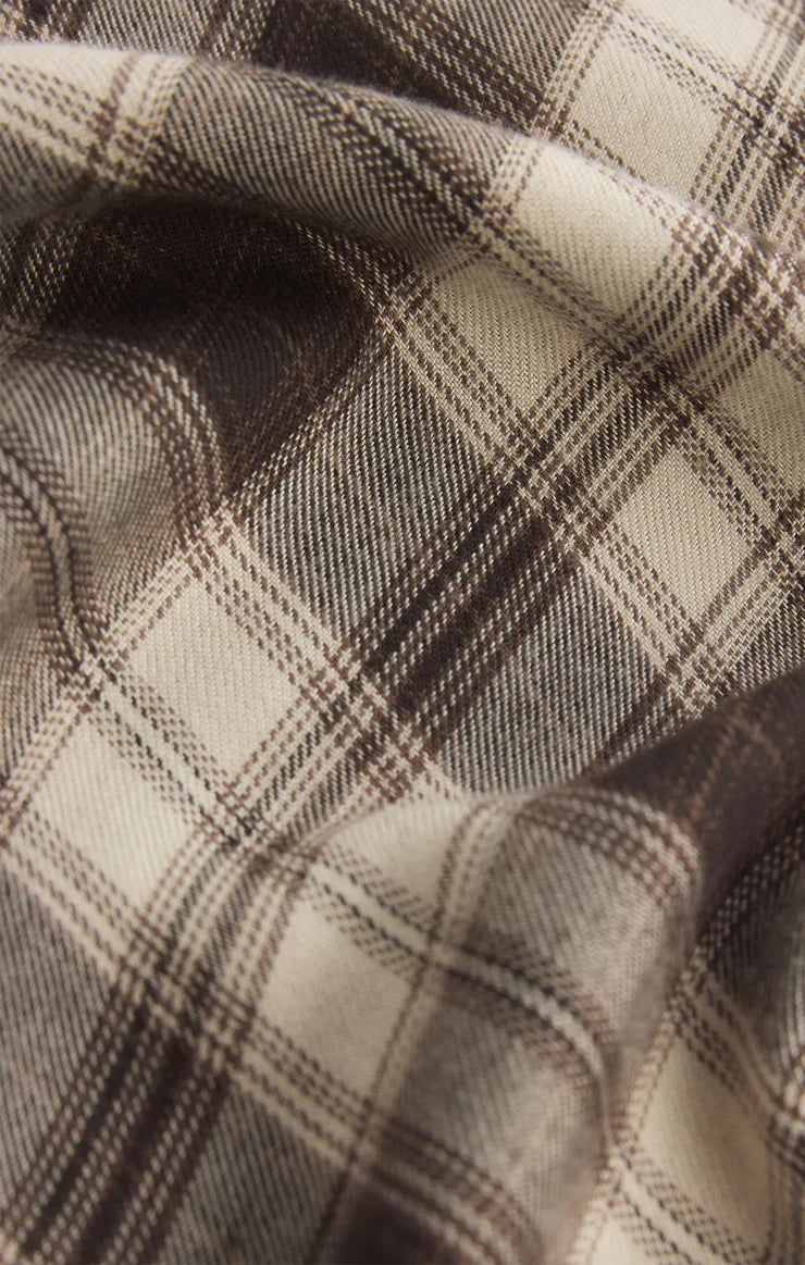 Europa Plaid Midi Skirt