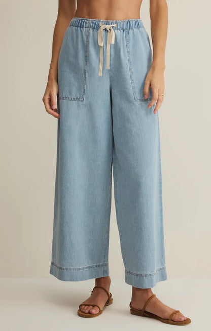 Daycation Denim Utility Pant- Coastal Water