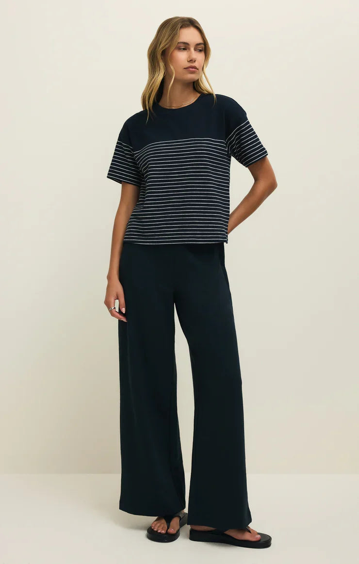 Andre Wide Leg Pant- Eclipse