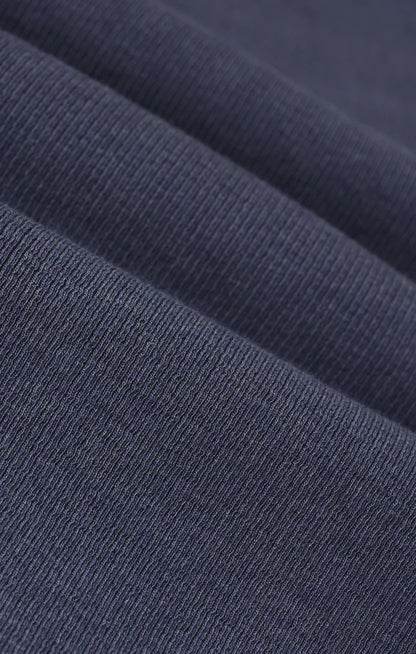 Renae Rib Short Sleeve Top- Indigo