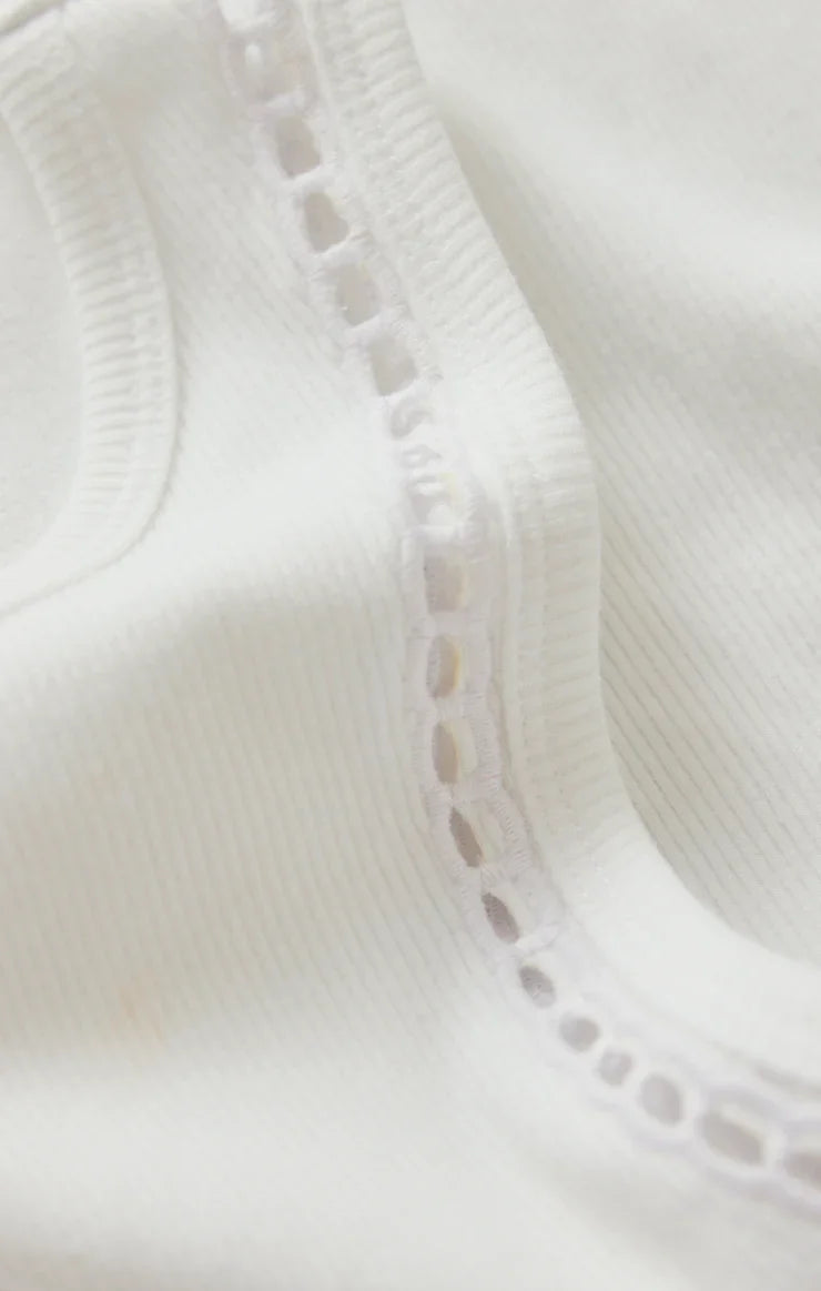 Boa Rib Tank- White