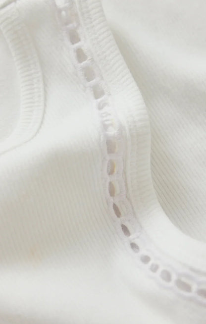 Boa Rib Tank- White