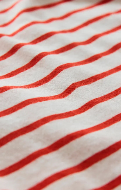 Junie Striped Tee- Lychee