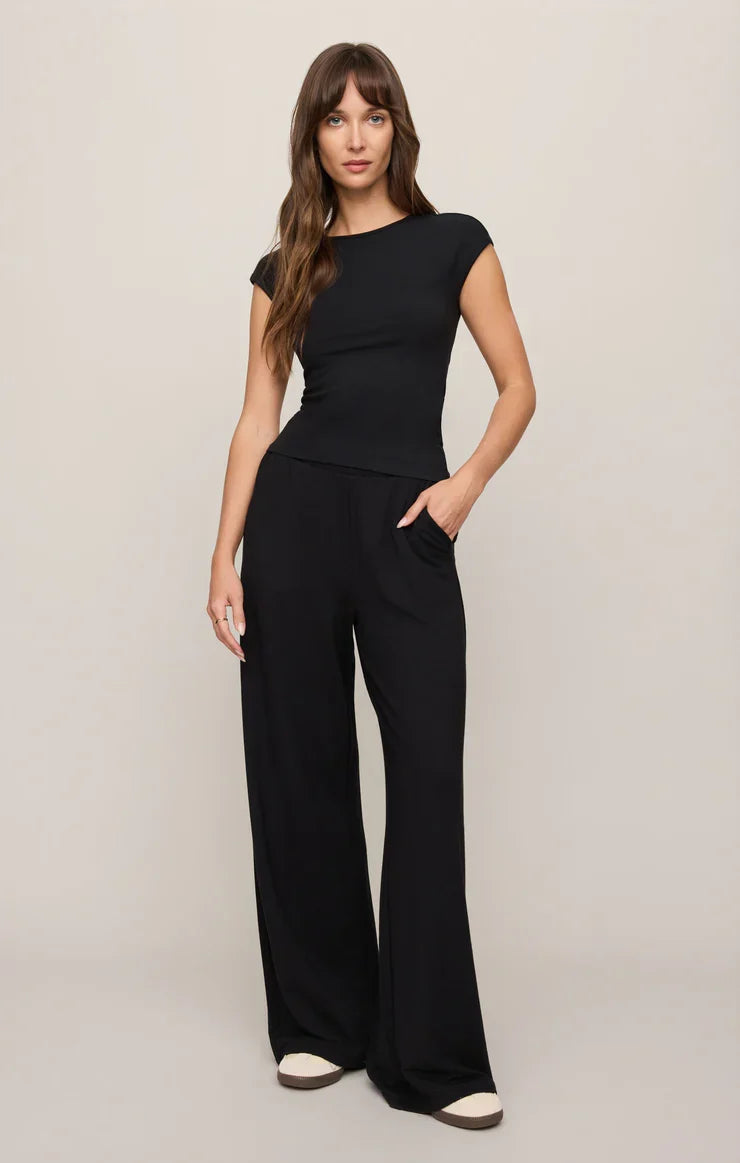 Soft Trace Second Skin Top- Black