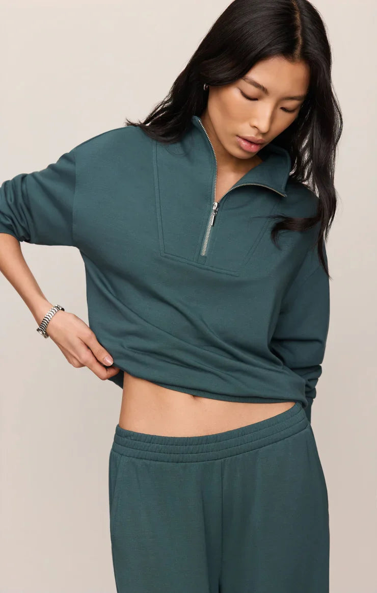 Gate Check Modal Sweatshirt Emerald Cove