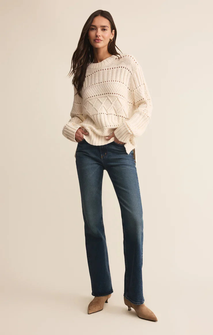 Cento Cable Sweater - Warm White