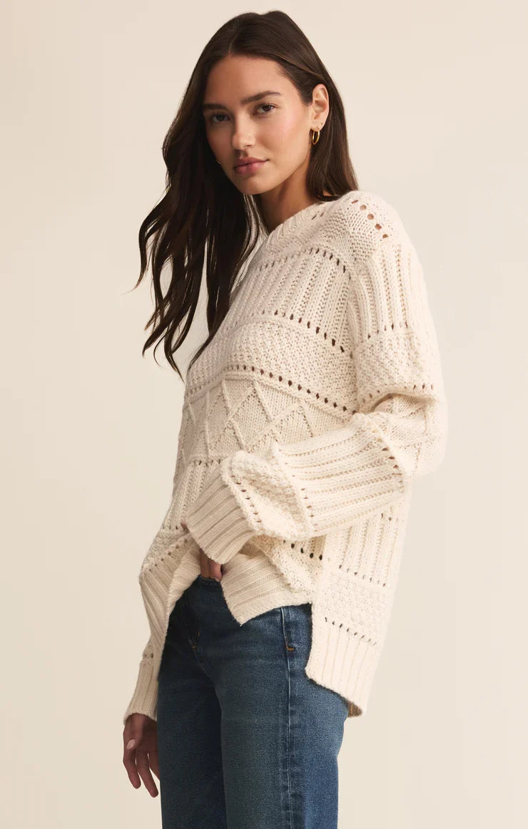 Cento Cable Sweater - Warm White