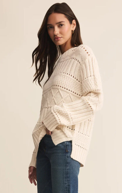 Cento Cable Sweater - Warm White
