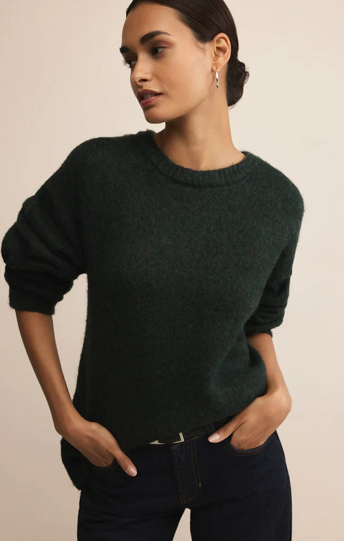 Snowed In Sweater Garland Green