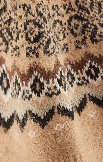 Kenaby Fair Isle Sweater - Oatmeal