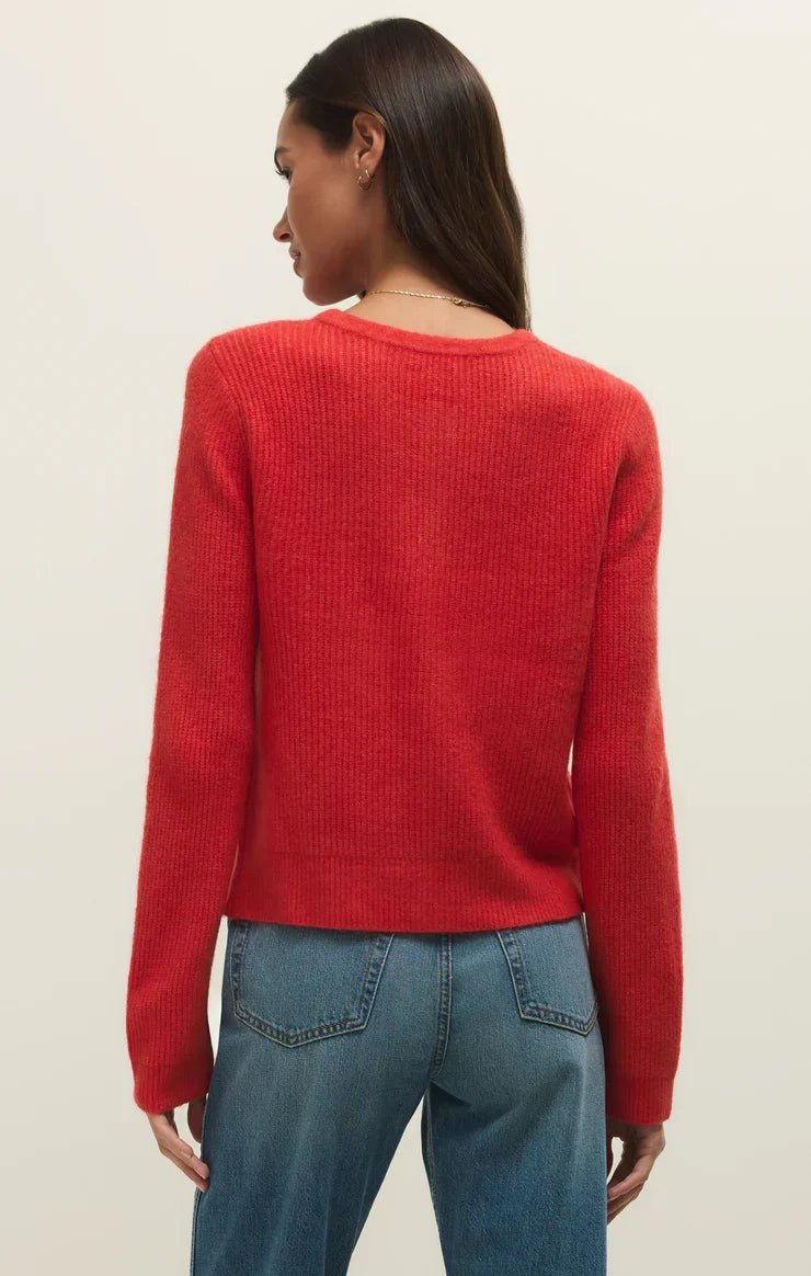 Medina Rib Cardigan - Lotus