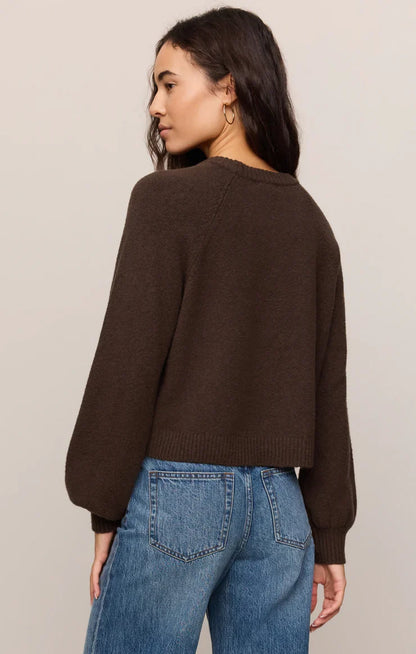 Coming Up Sweater- Dark Chocolate