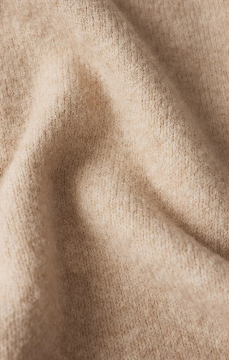 Coming Up Cozy Sweater - Light Camel