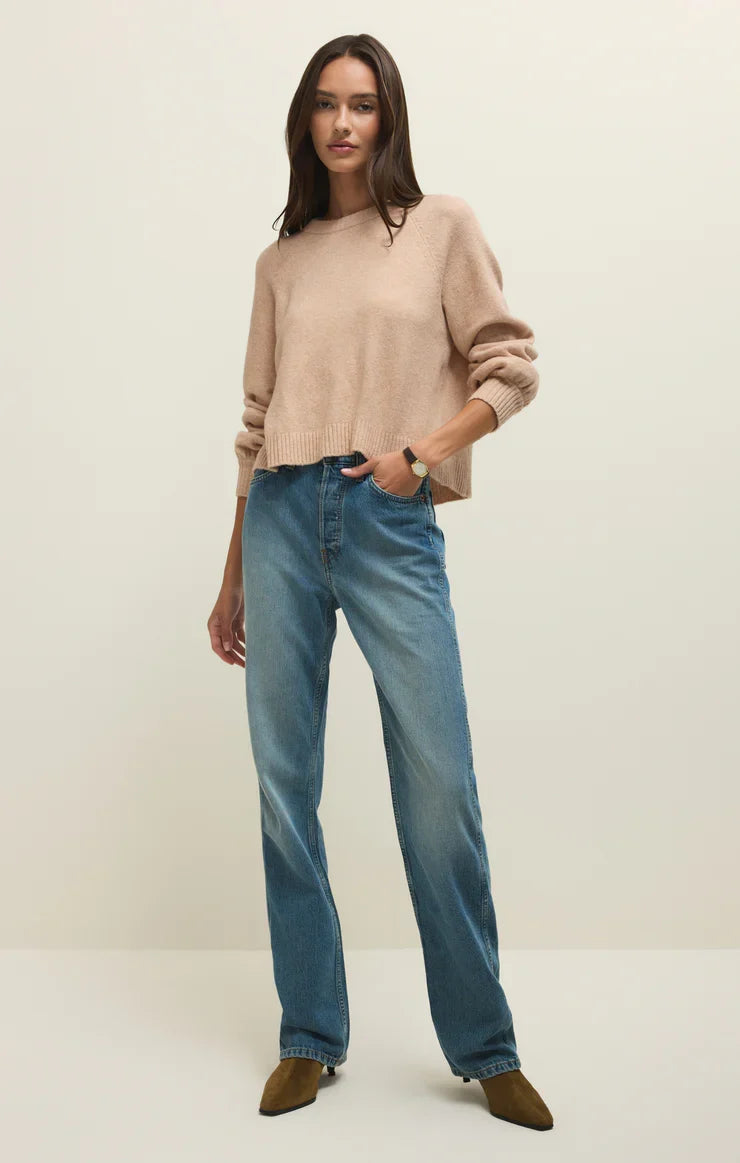 Coming Up Cozy Sweater - Light Camel