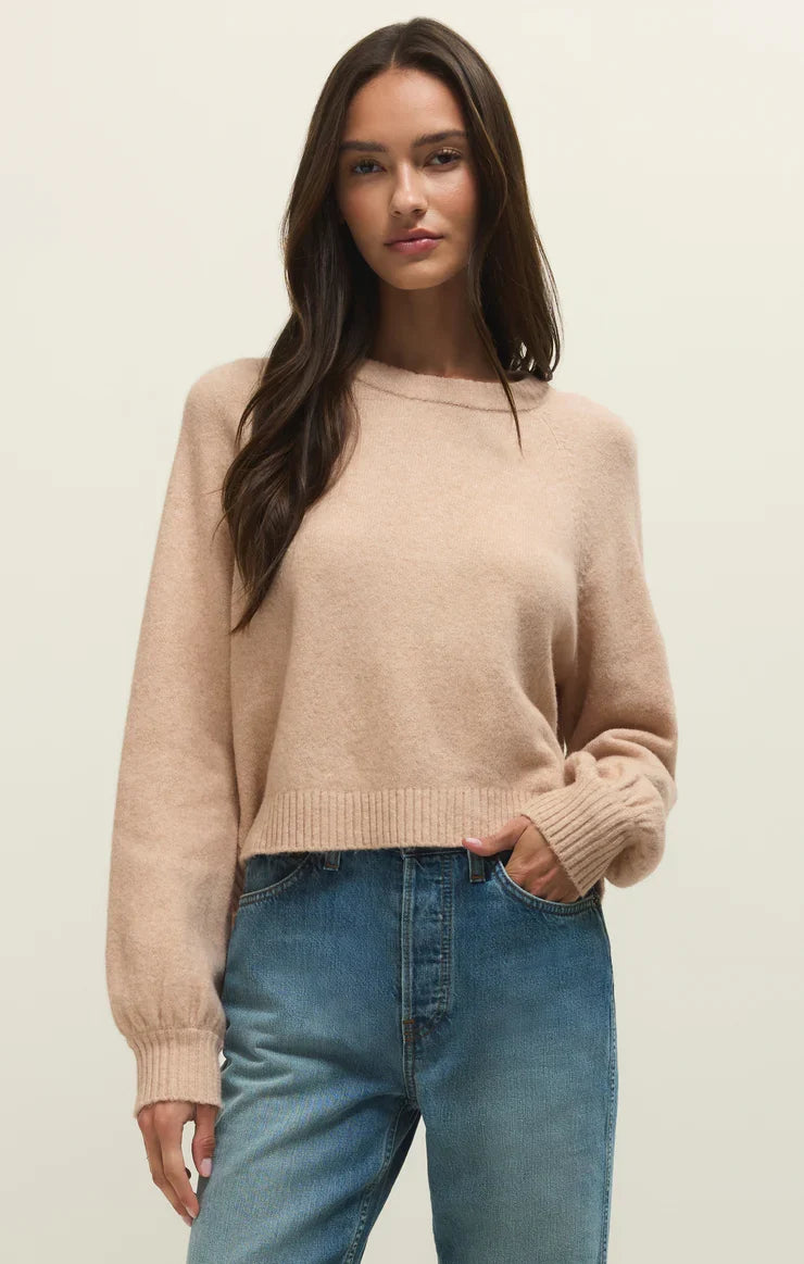 Coming Up Cozy Sweater - Light Camel