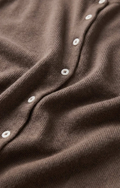 Syd Linen Knit Tank Vest- Pebble Coast