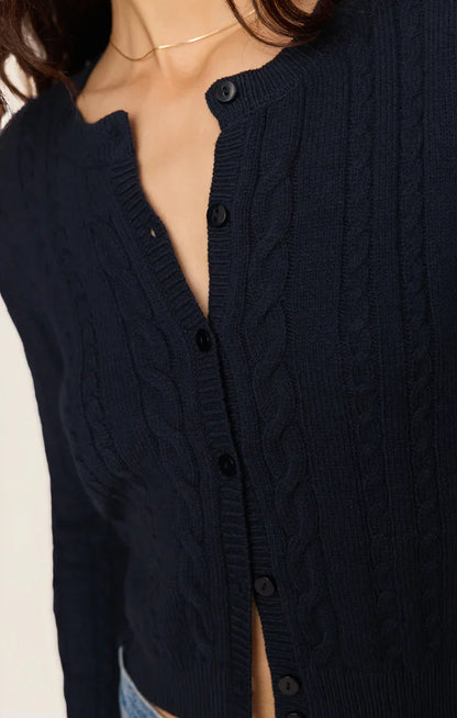 Cera Long Sleeve Cardigan Eclipse